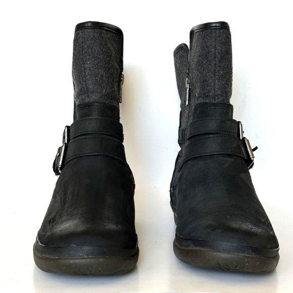 Ugg Simmens Black & Gray Wool Boots Womens size 7 - Picture 5 of 8